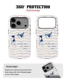 iPhone 17 Pro Tank Case | Girls Aesthetics (Sea Breeze)