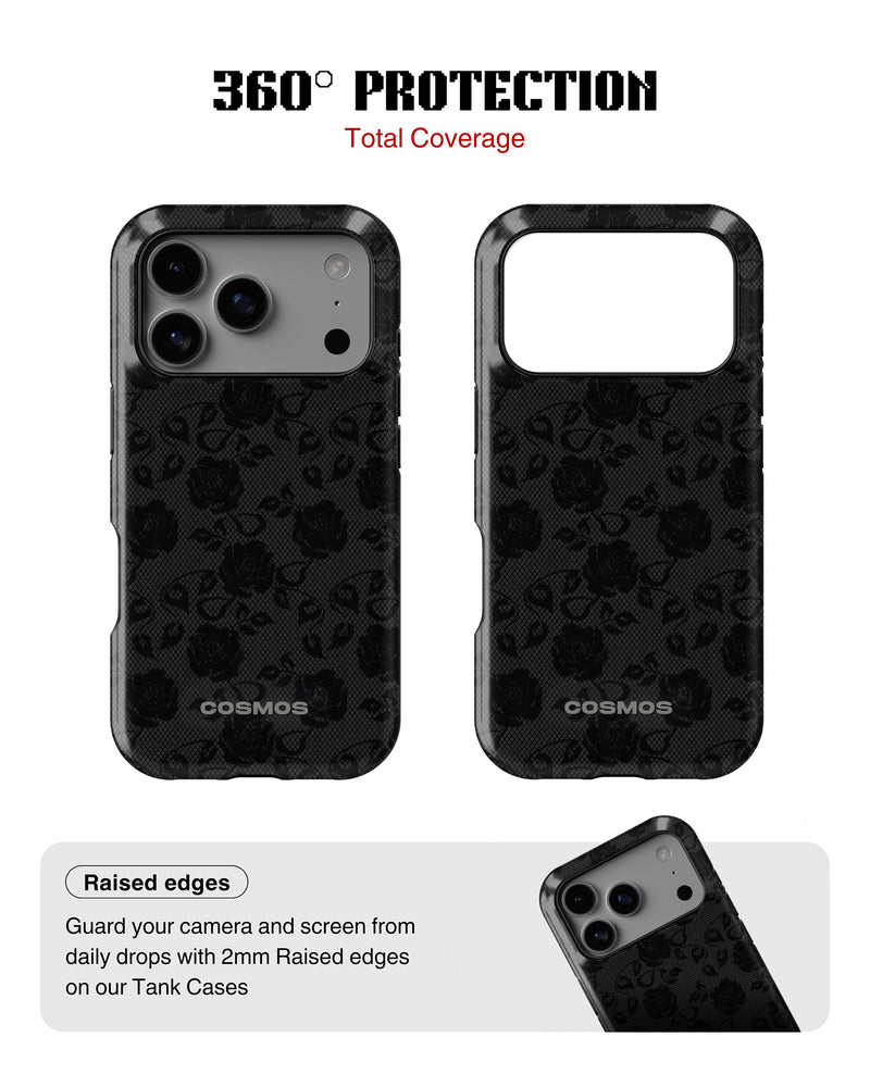 iPhone 17 Pro Max Tank Case | Textures (Shadow Bloom)
