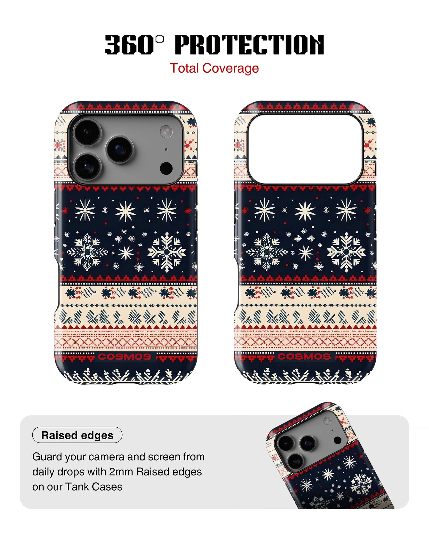 iPhone 17 Pro Max Tank Case | Textures (Snowfall Classic)