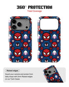 iPhone 17 Pro Tank Case | Superhero (Spider Icons)