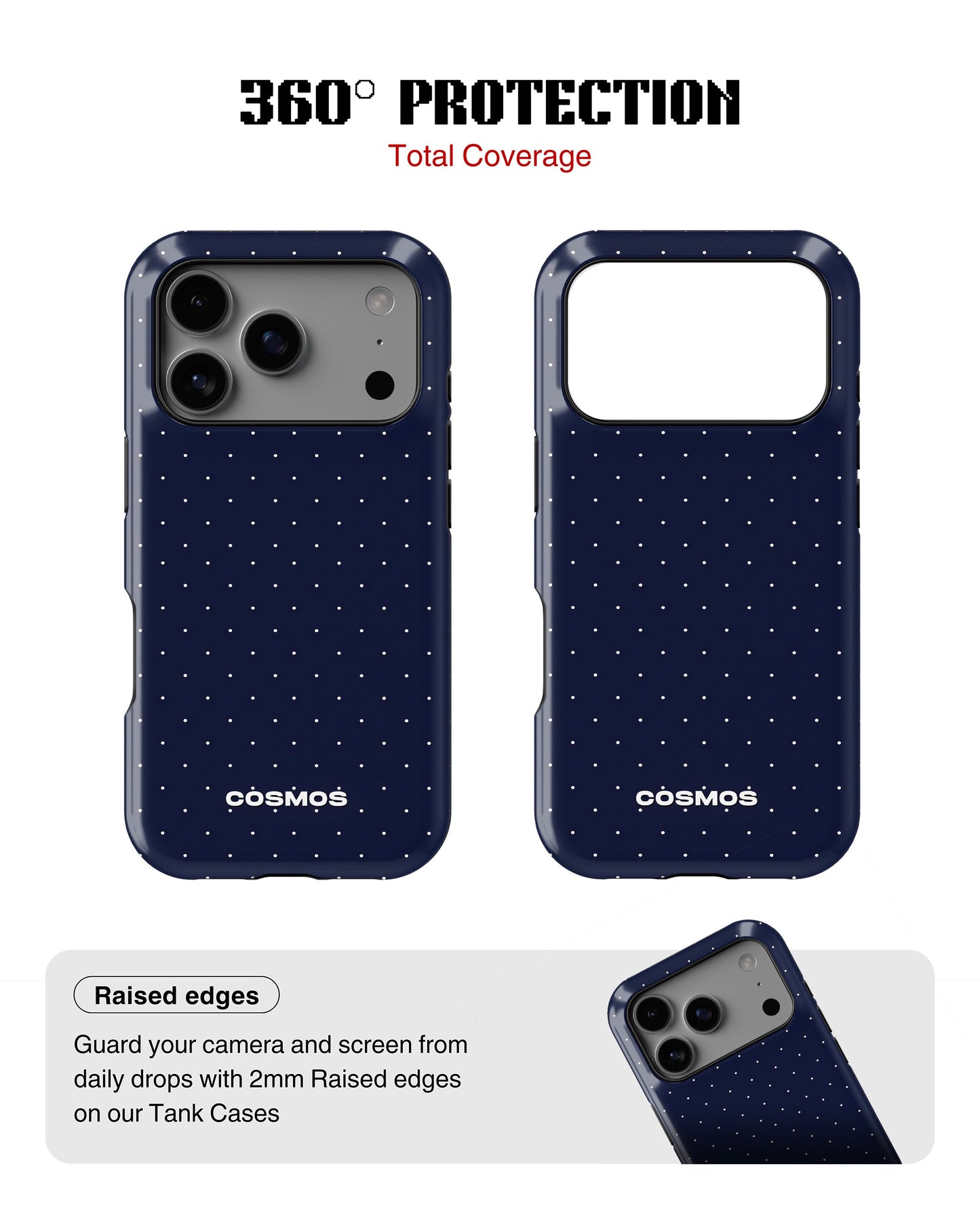 iPhone 17 Pro Max Tank Case | Textures (Starlight Navy)