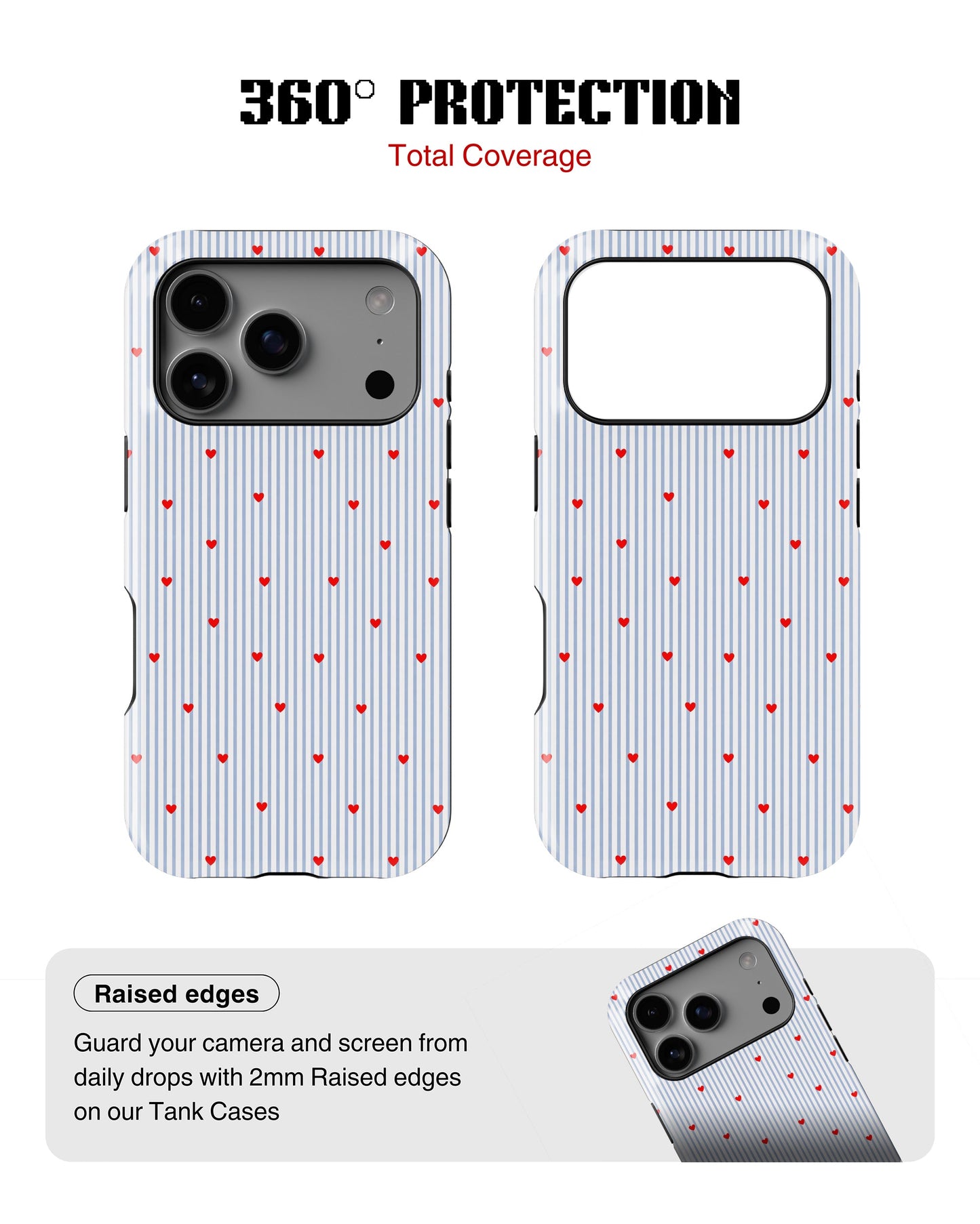 iPhone 17 Pro Max Tank Case | Girls Aesthetics (Sweet Stripes)