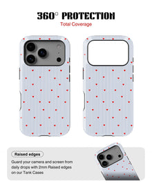 iPhone 17 Pro Max Tank Case | Girls Aesthetics (Sweet Stripes)