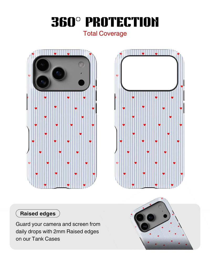 iPhone 17 Pro Tank Case | Girls Aesthetics (Sweet Stripes)