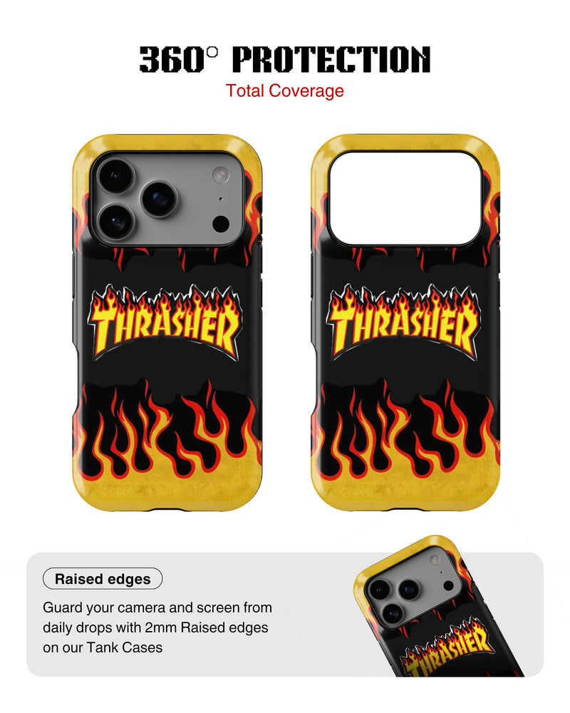 iPhone 17 Pro Tank Case | Modernism (Thrasher Flame)