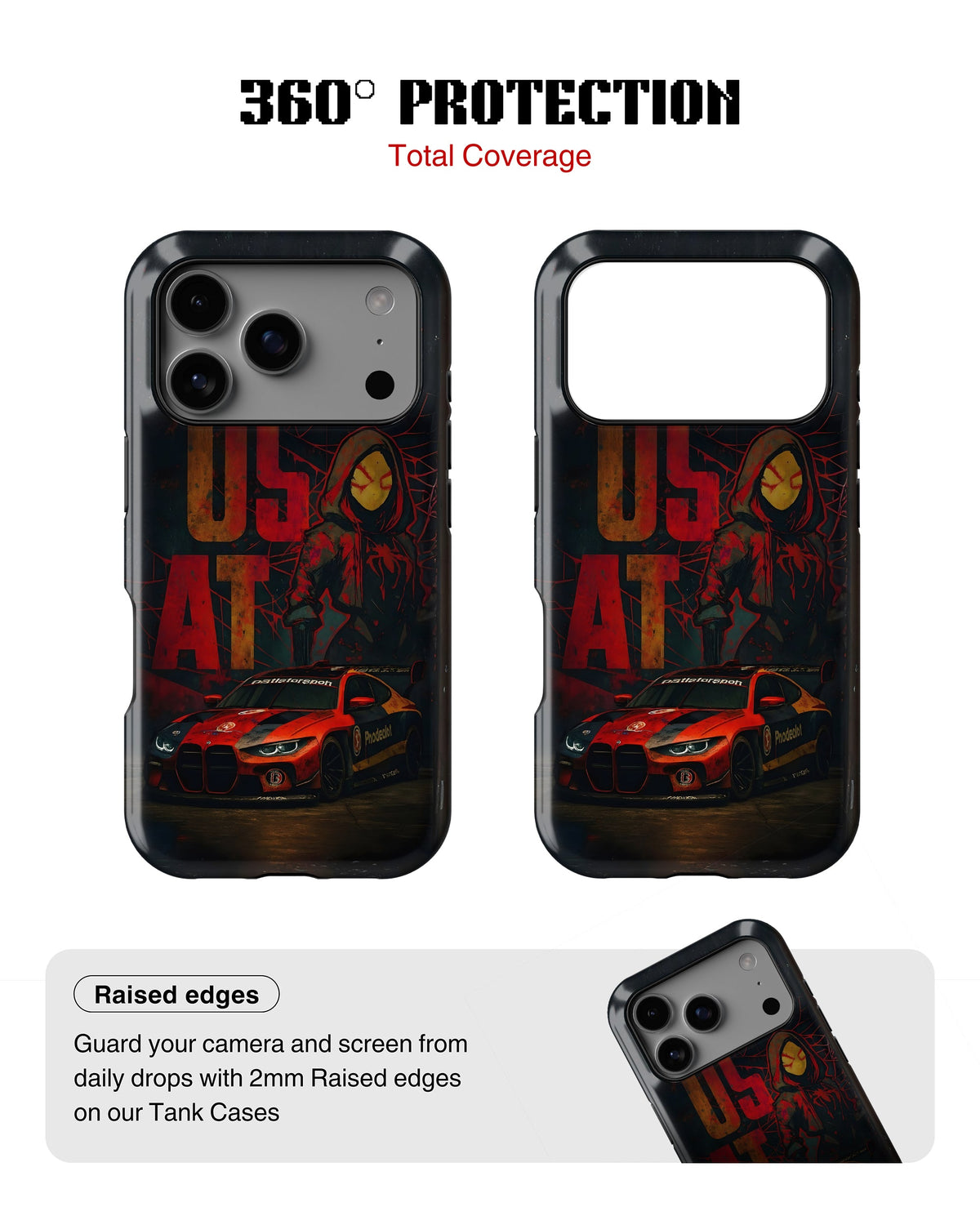 iPhone 17 Pro Tank Case | Sports Car (Urban Outlaw)