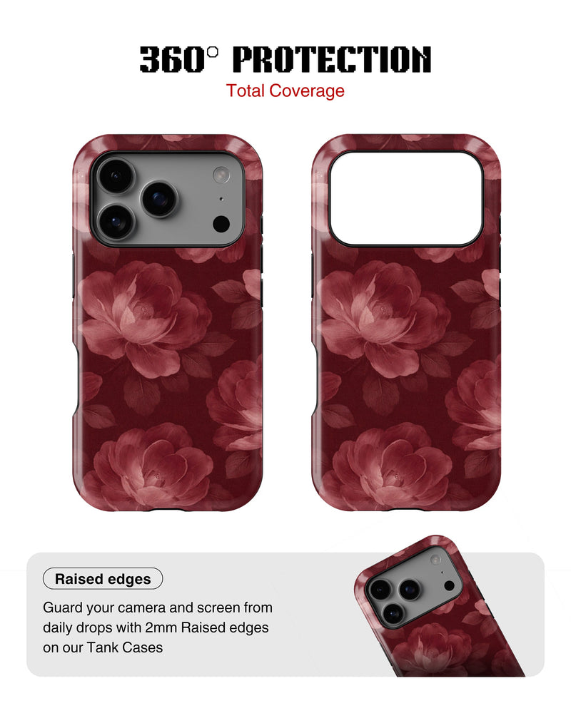 iPhone 17 Pro Max Tank Case | Girls Aesthetics (Velvet Bloom)