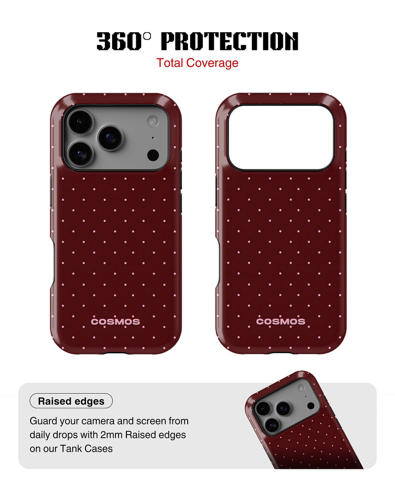 iPhone 17 Pro Tank Case | Textures (Velvet Dots)