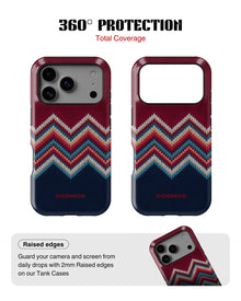 iPhone 17 Pro Tank Case | Textures (Winter Chevron)