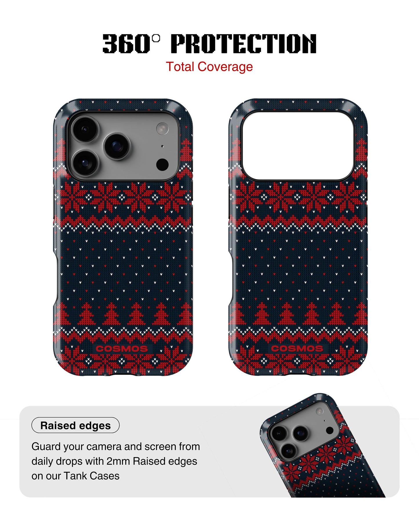 iPhone 17 Pro Max Tank Case | Textures (Winter Pines)