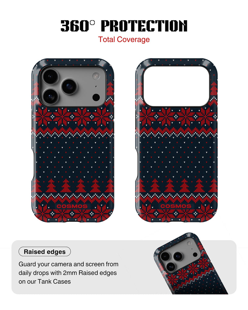 iPhone 17 Pro Tank Case | Textures (Winter Pines)