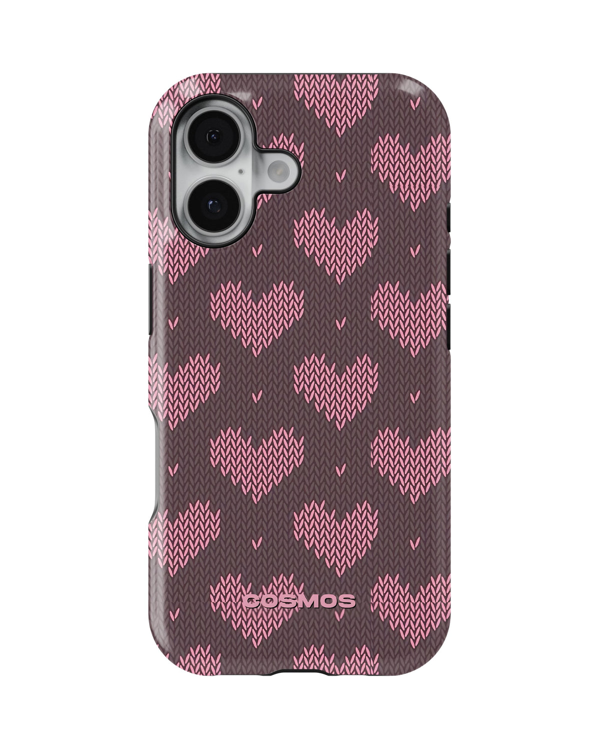 iPhone 16 Plus Tank Case | Textures (Blush Hearts)