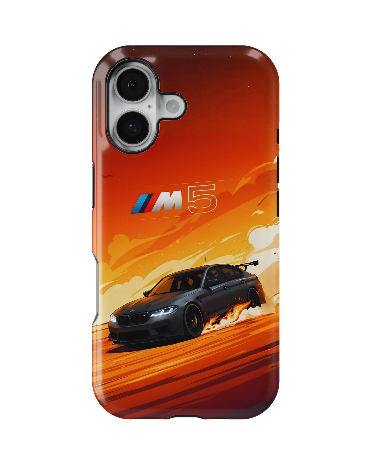 iPhone 16 Tank Case | Sports Car (Burning M)