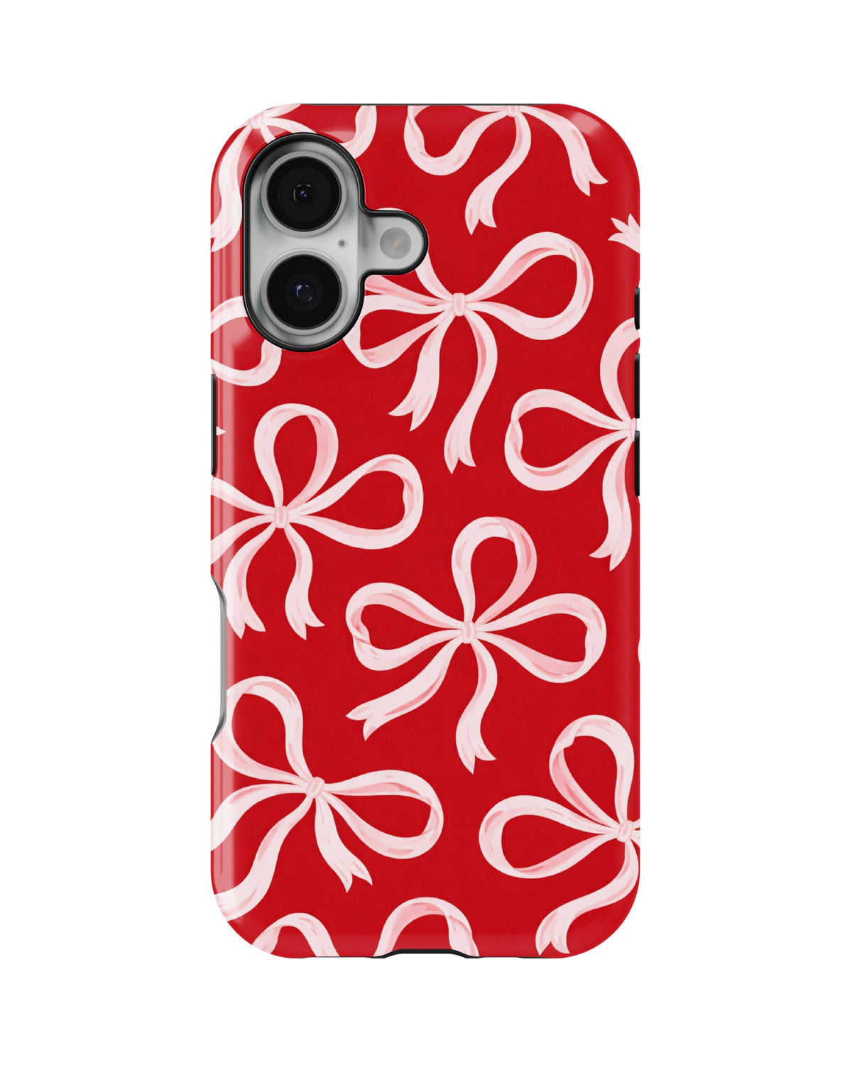 iPhone 17 Tank Case | Girls Aesthetics (Crimson Bows)