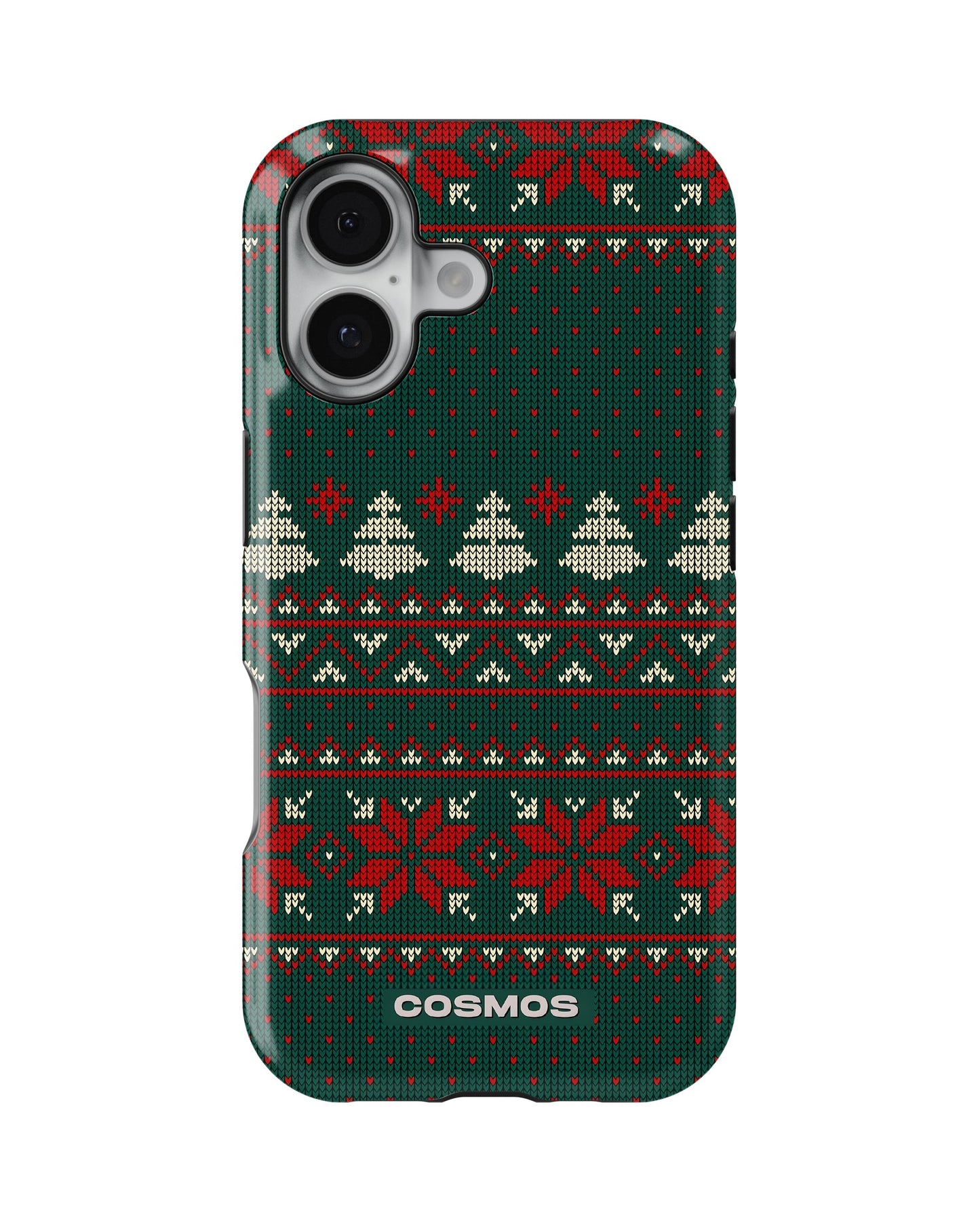 iPhone 16 Plus Tank Case | Textures (Evergreen Knit)
