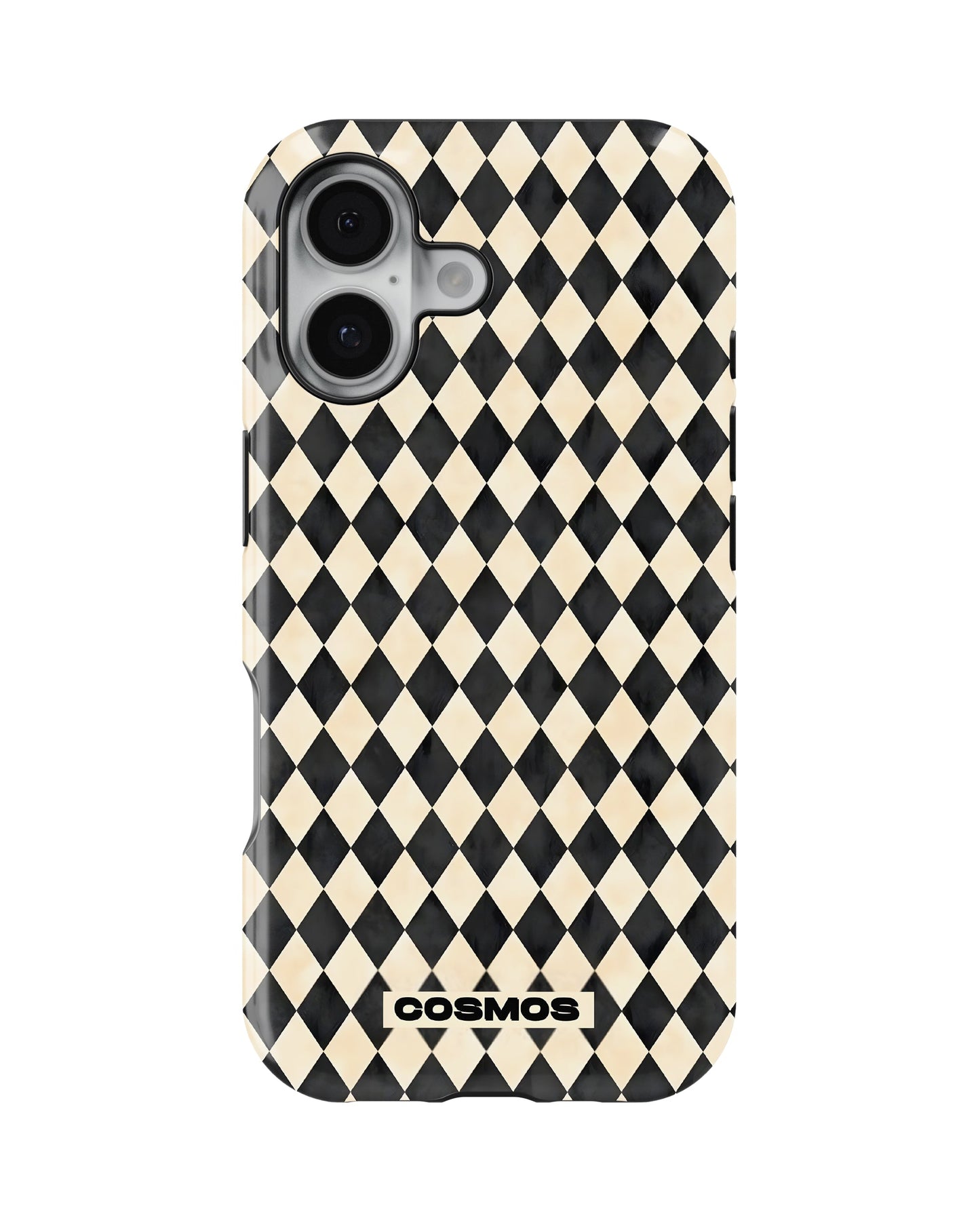 iPhone 16 Tank Case | Textures (Harlequin Ivory)