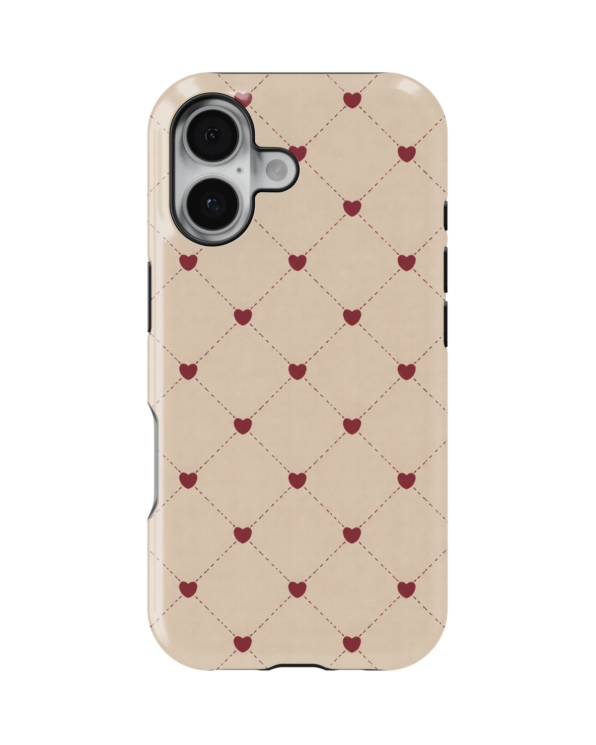 iPhone 17 Tank Case | Girls Aesthetics (Heart Lattice)