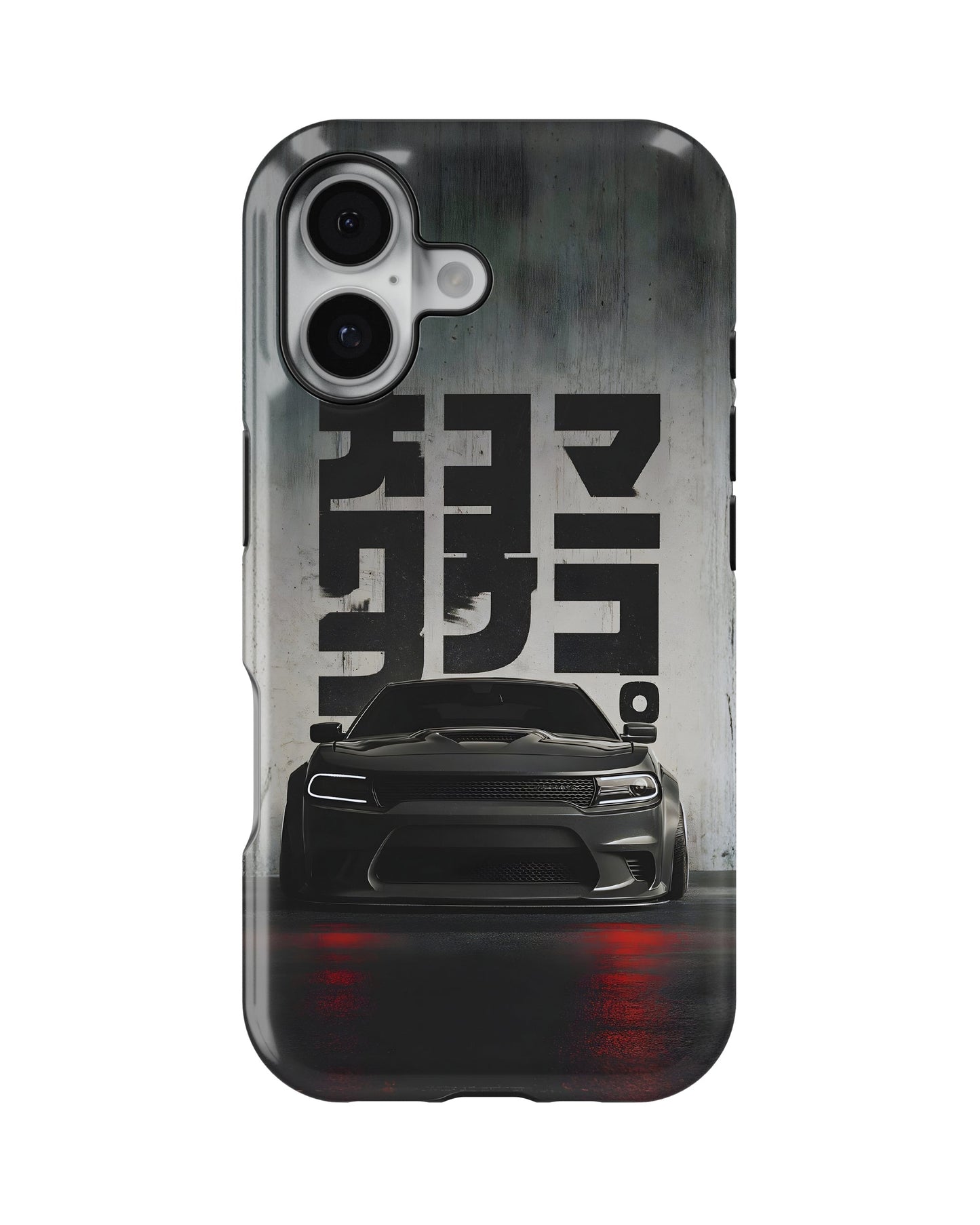 iPhone 16 Plus Tank Case | Sports Car (Midnight Kanji)