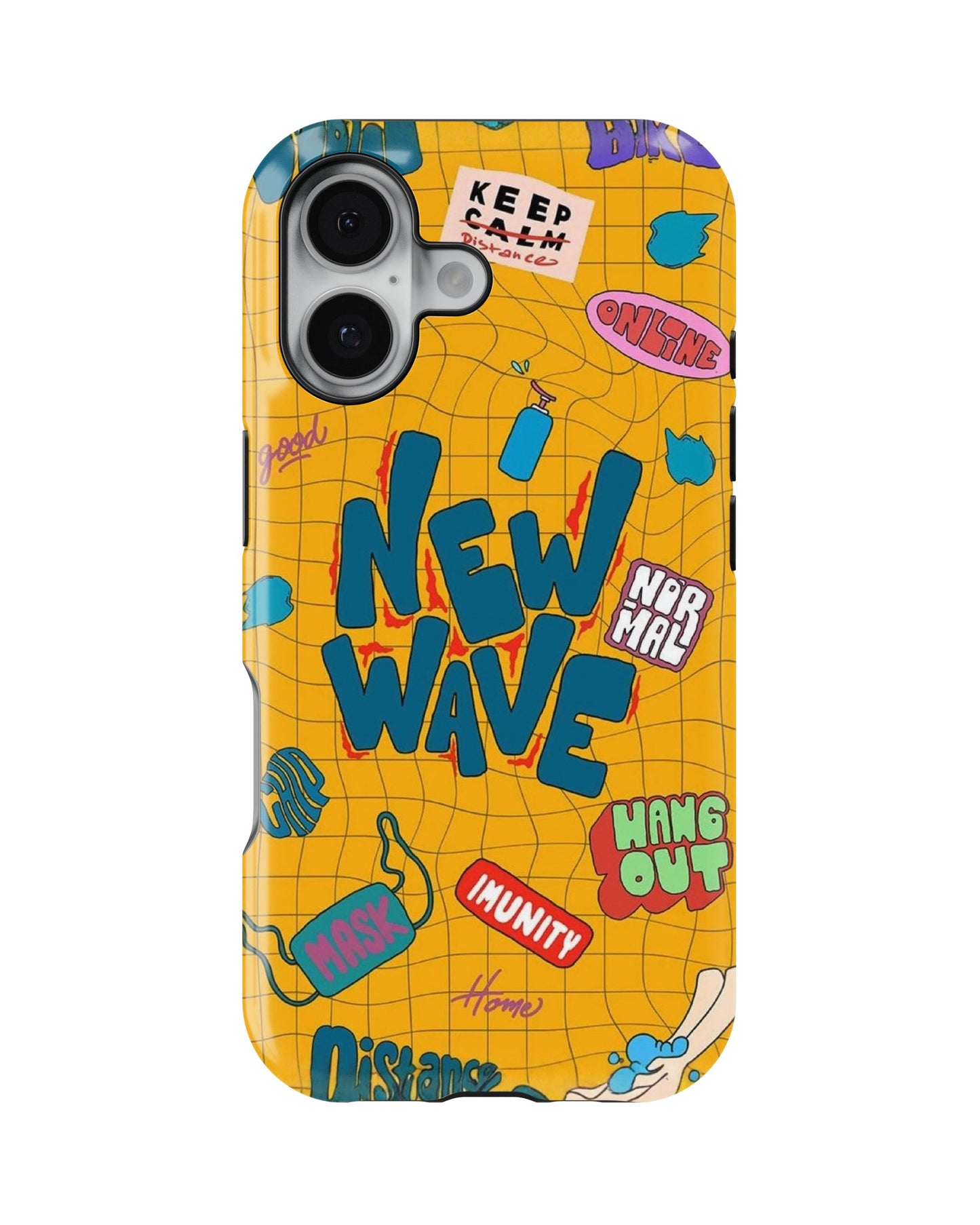 iPhone 16 Plus Tank Case | Modernism (New Wave)