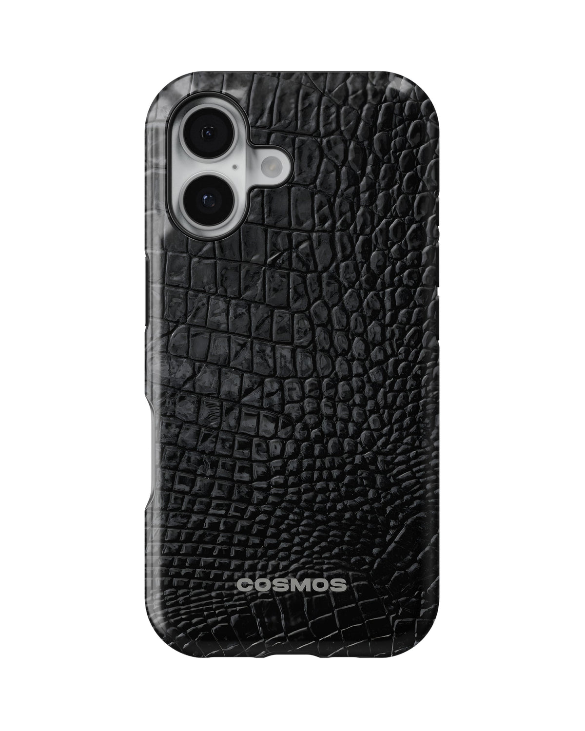 iPhone 16 Plus Tank Case | Textures (Obsidian Croc)