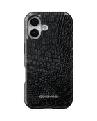 iPhone 17 Tank Case | Textures (Obsidian Croc)