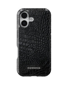 iPhone 17 Tank Case | Textures (Obsidian Croc)