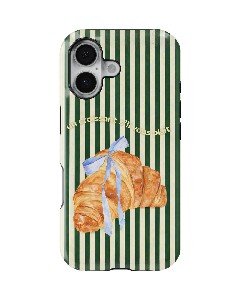 iPhone 16 Tank Case | Girls Aesthetics (Paris Croissant)