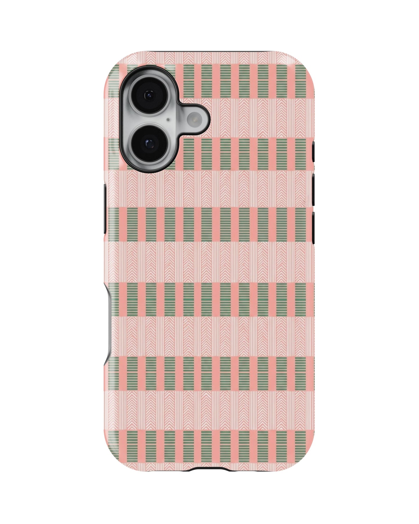iPhone 16 Plus Tank Case | Girls Aesthetics (Pastel Weave)