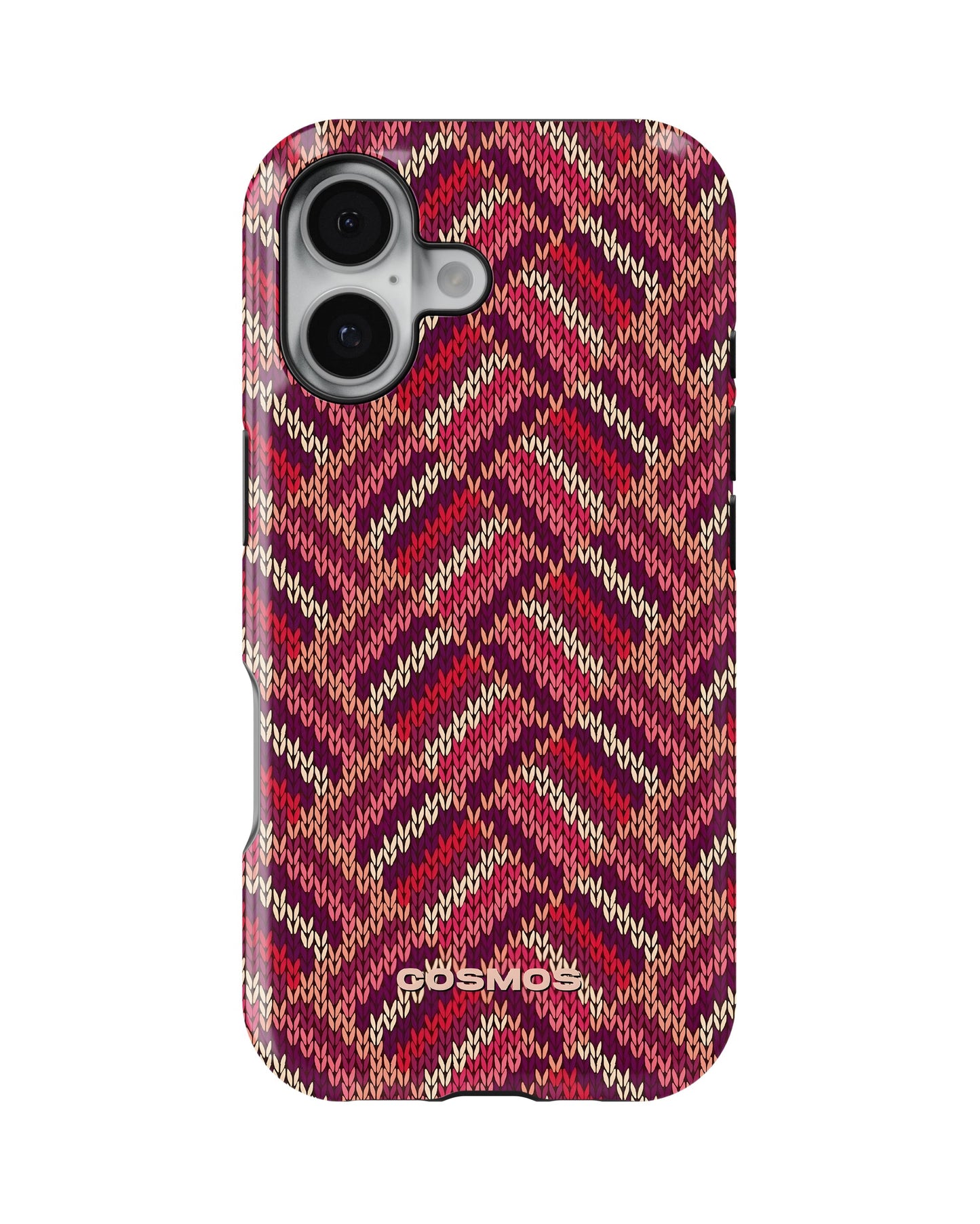 iPhone 16 Tank Case | Textures (Ruby Weave)