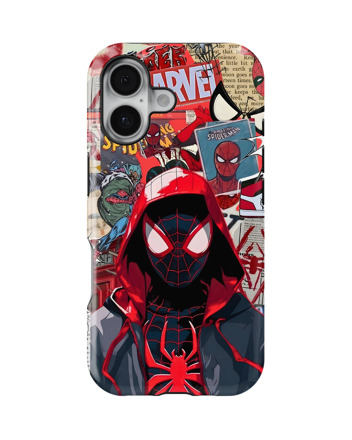 iPhone 16 Plus Tank Case | Superhero (Spider Noir)