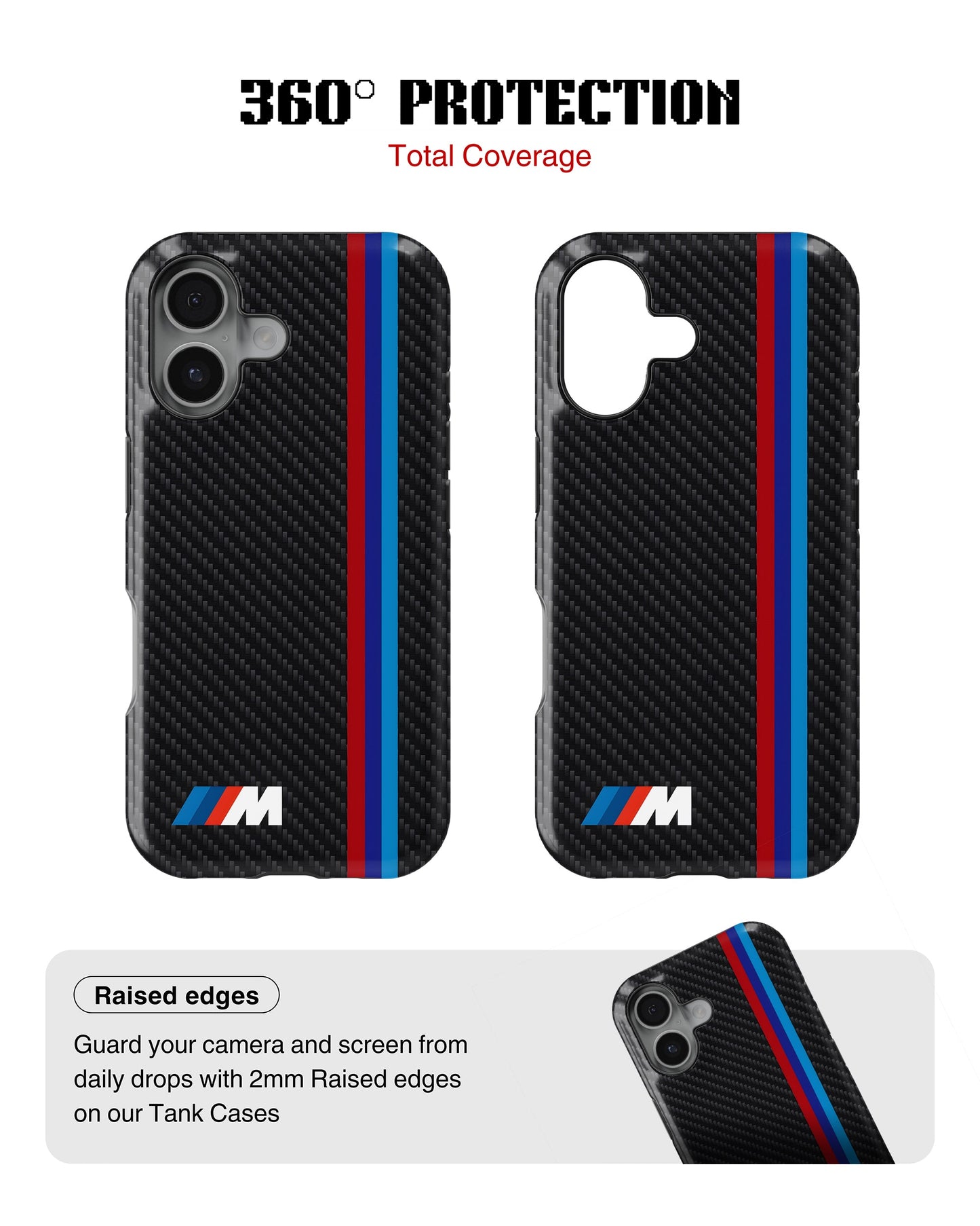 iPhone 16 Tank Case | Sports Car (BMW Carbon)
