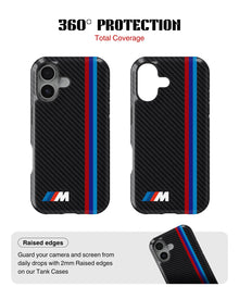 iPhone 16 Tank Case | Sports Car (BMW Carbon)