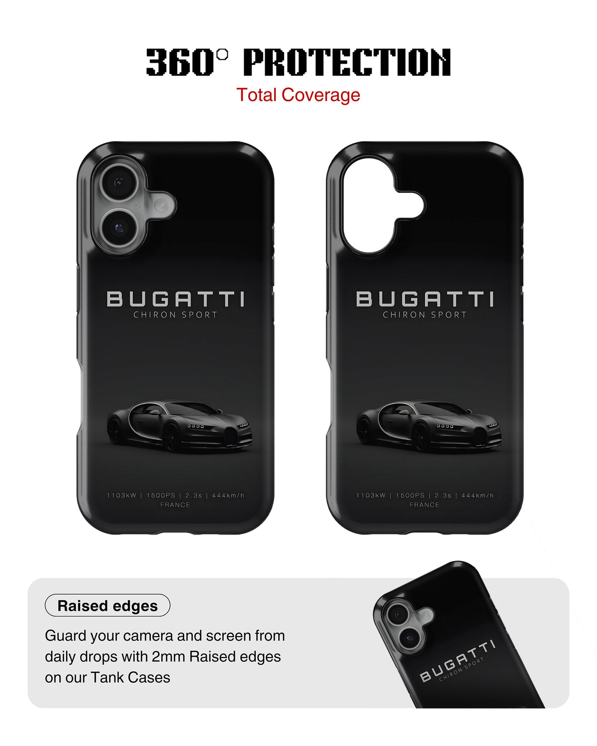 iPhone 16 Plus Tank Case | Sports Car (Bugatti)