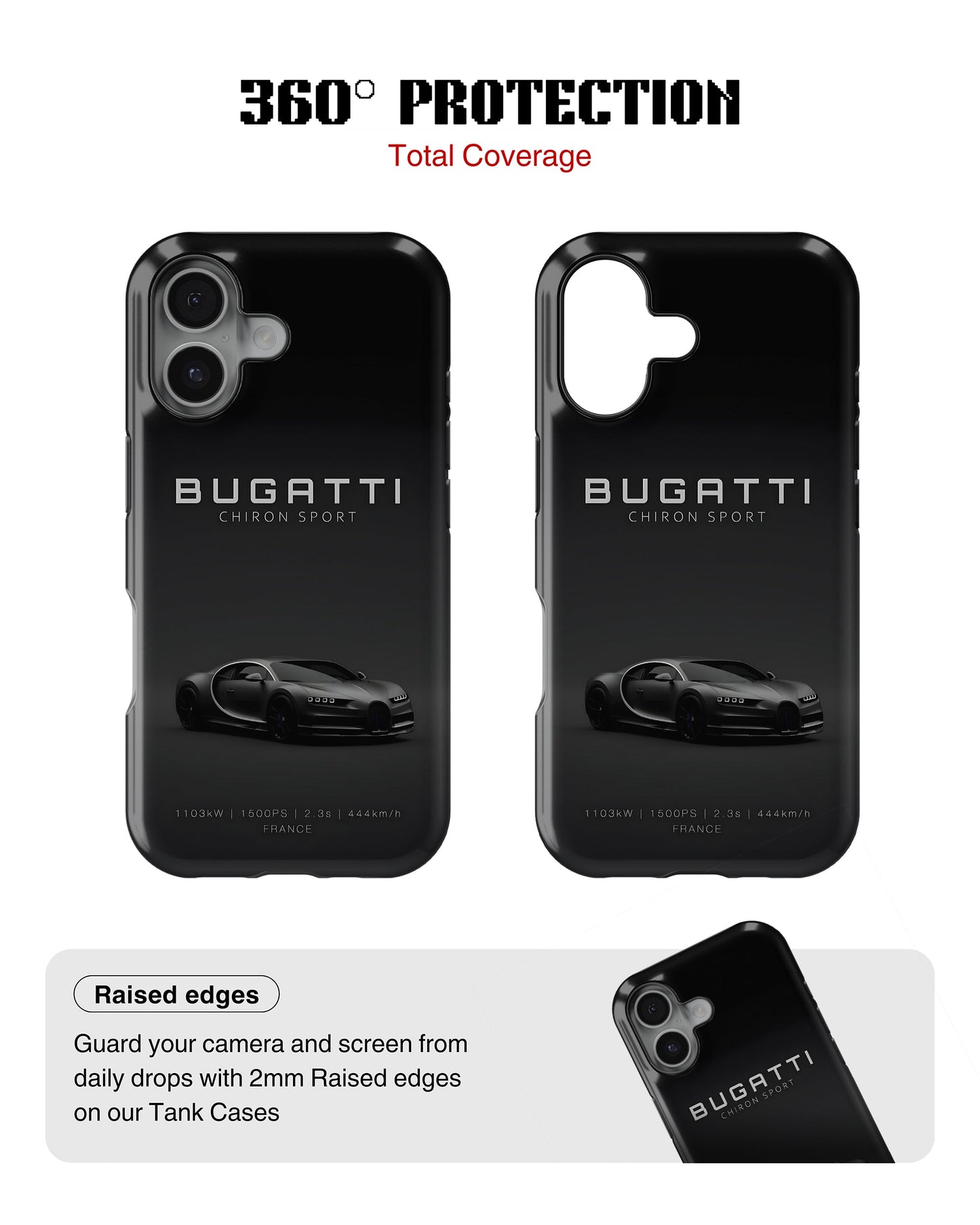 iPhone 16 Plus Tank Case | Sports Car (Bugatti)