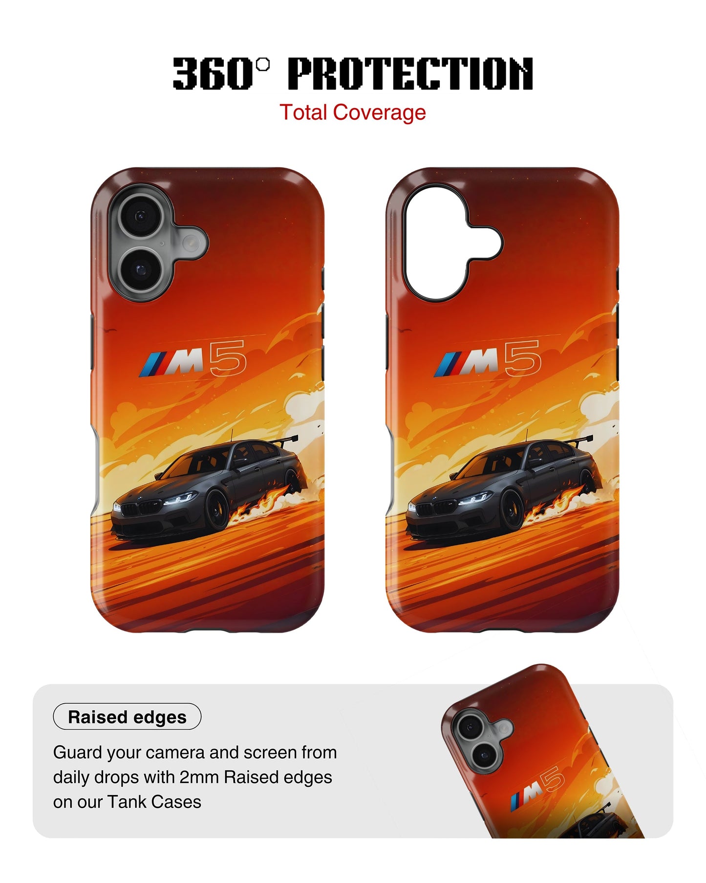 iPhone 17 Tank Case | Sports Car (Burning M)