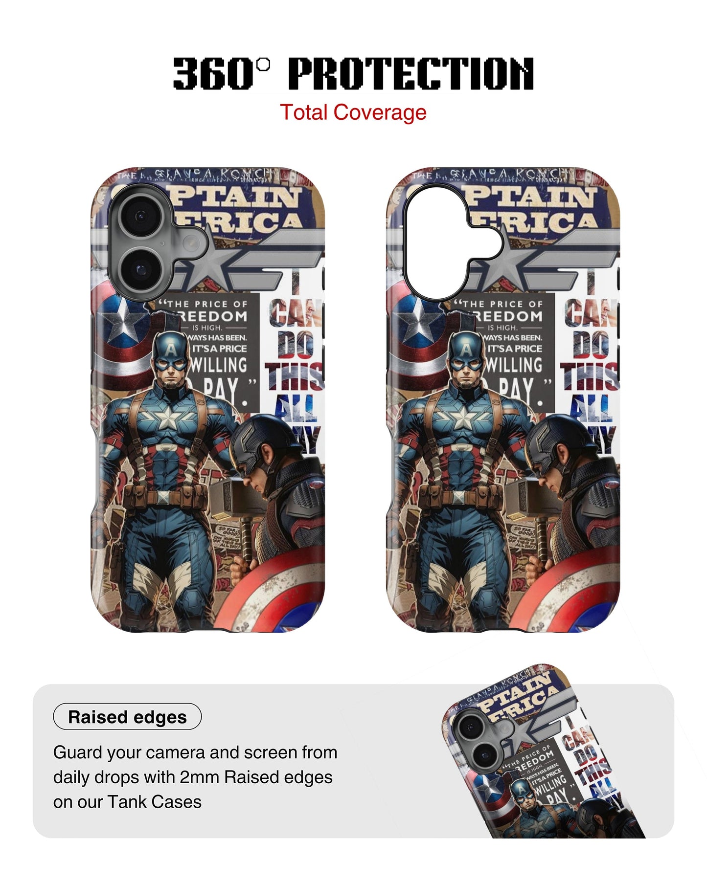 iPhone 16 Plus Tank Case | Superhero (Captain America Originals)