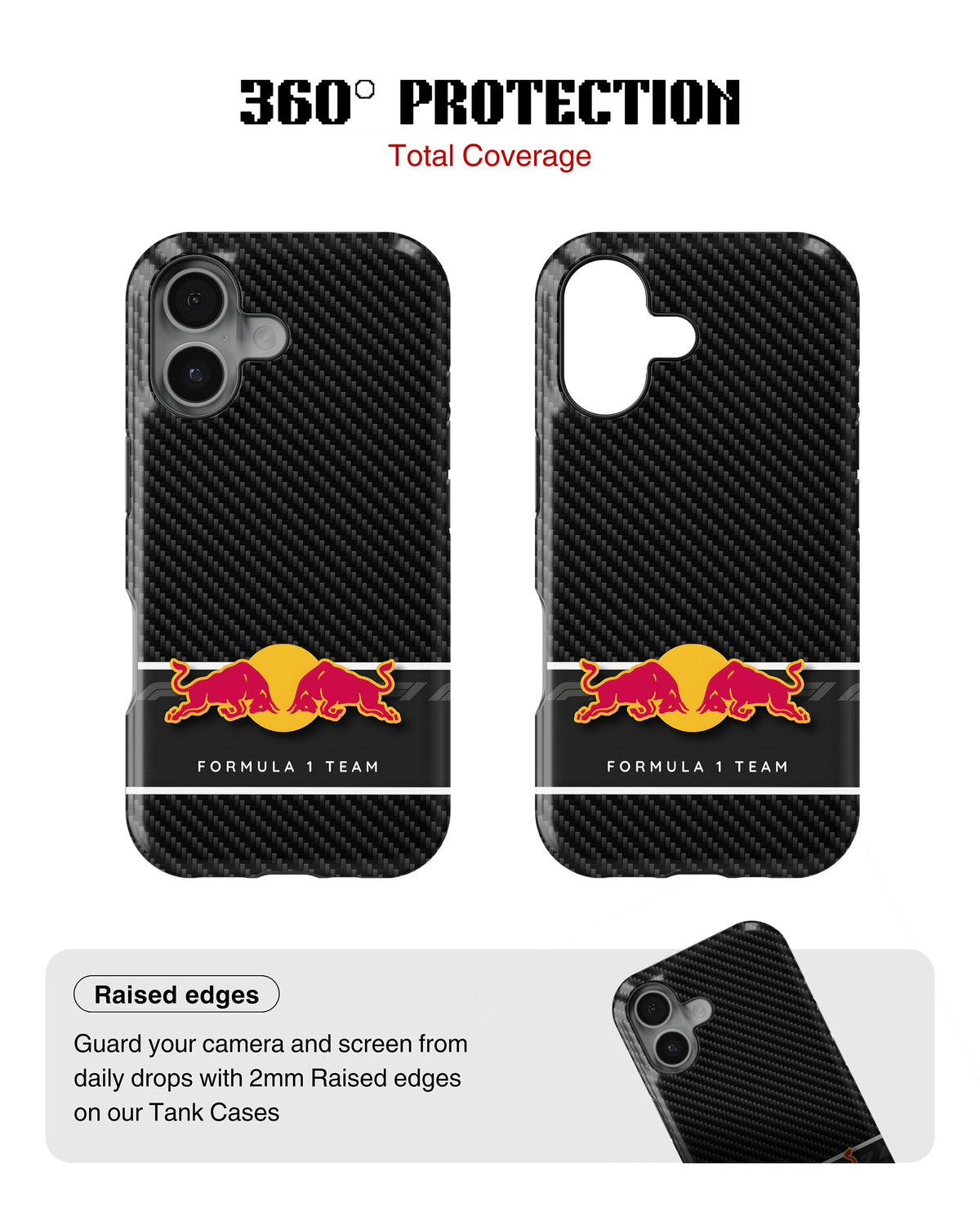 iPhone 17 Tank Case | Formula 1 (Carbon Redbull)