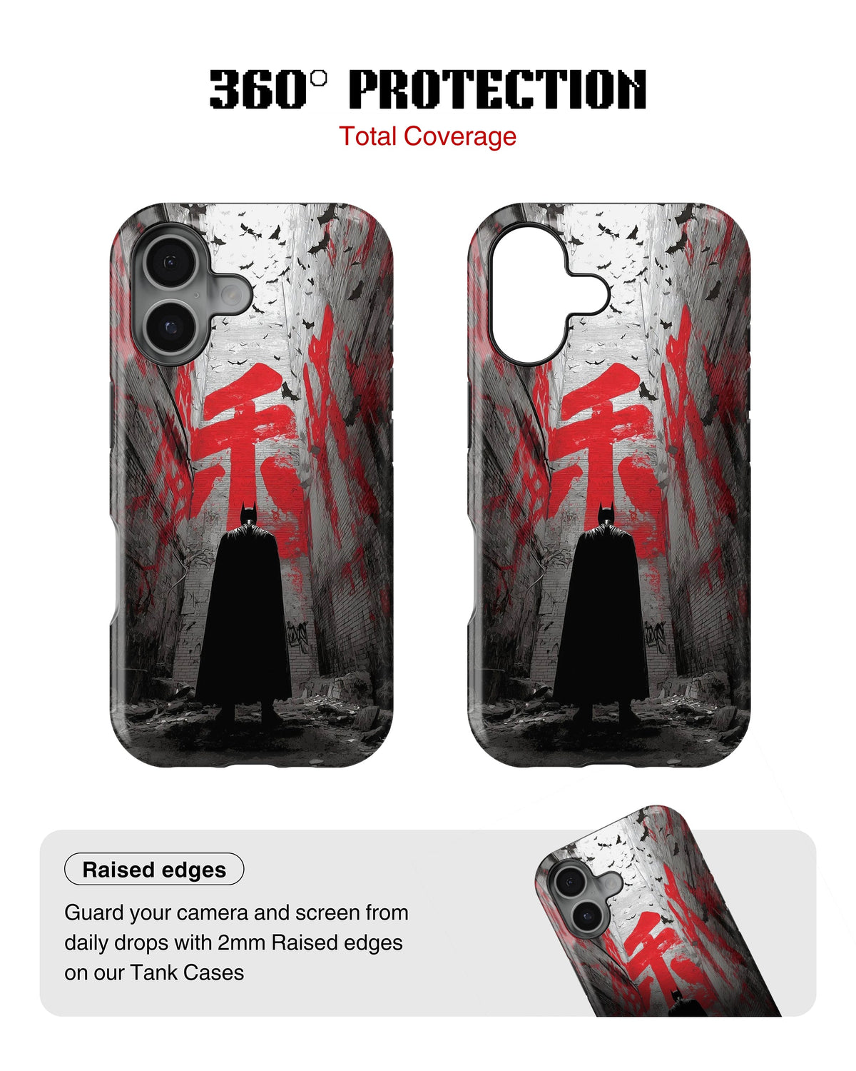 iPhone 16 Plus Tank Case | Superhero (Dark Alley)