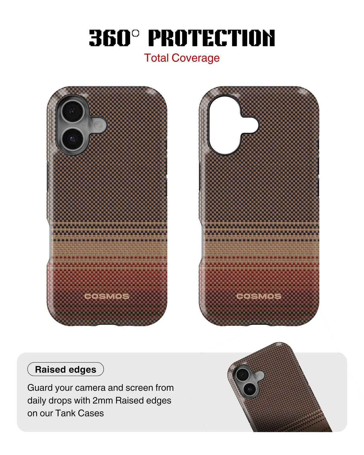 iPhone 16 Plus Tank Case | Textures (Desert Loom)
