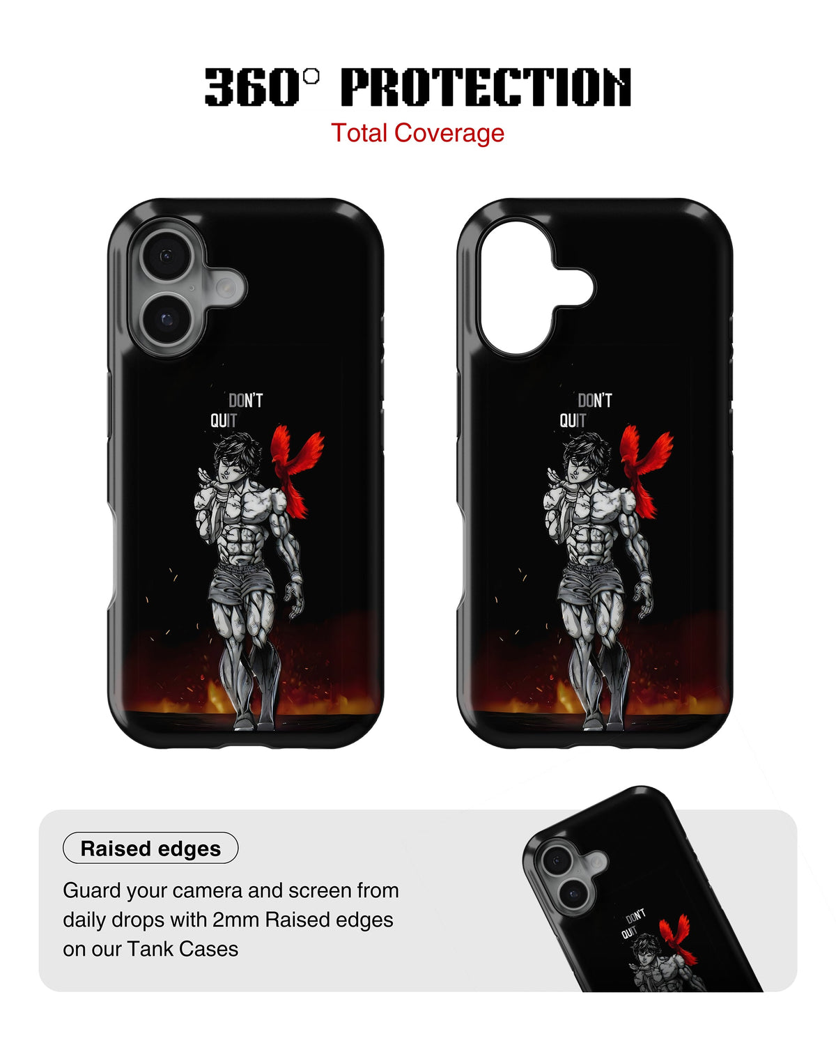iPhone 16 Plus Tank Case | Anime (Dont Quit)