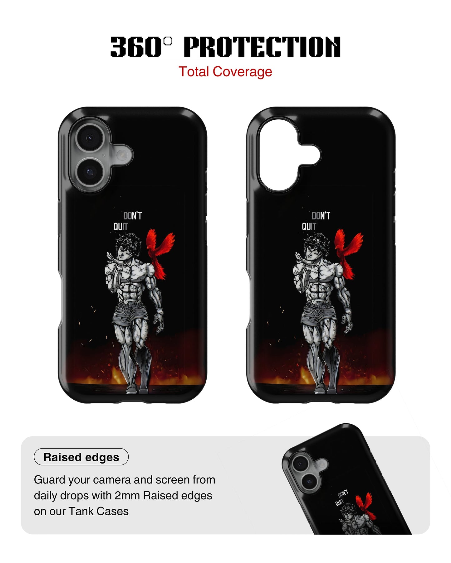 iPhone 16 Plus Tank Case | Anime (Dont Quit)