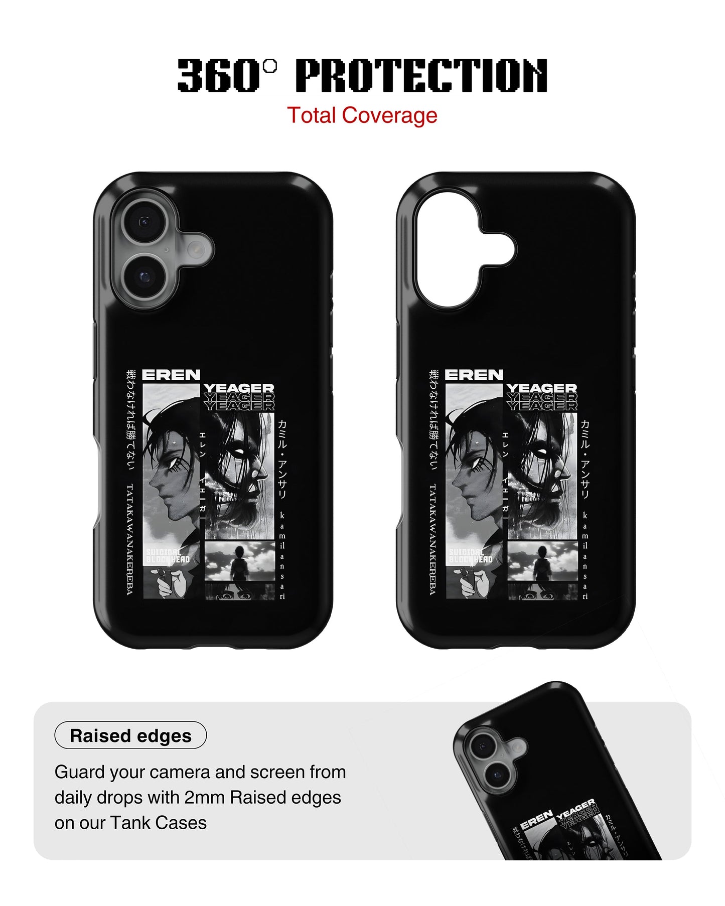 iPhone 16 Plus Tank Case | Anime (Eren Yeager)