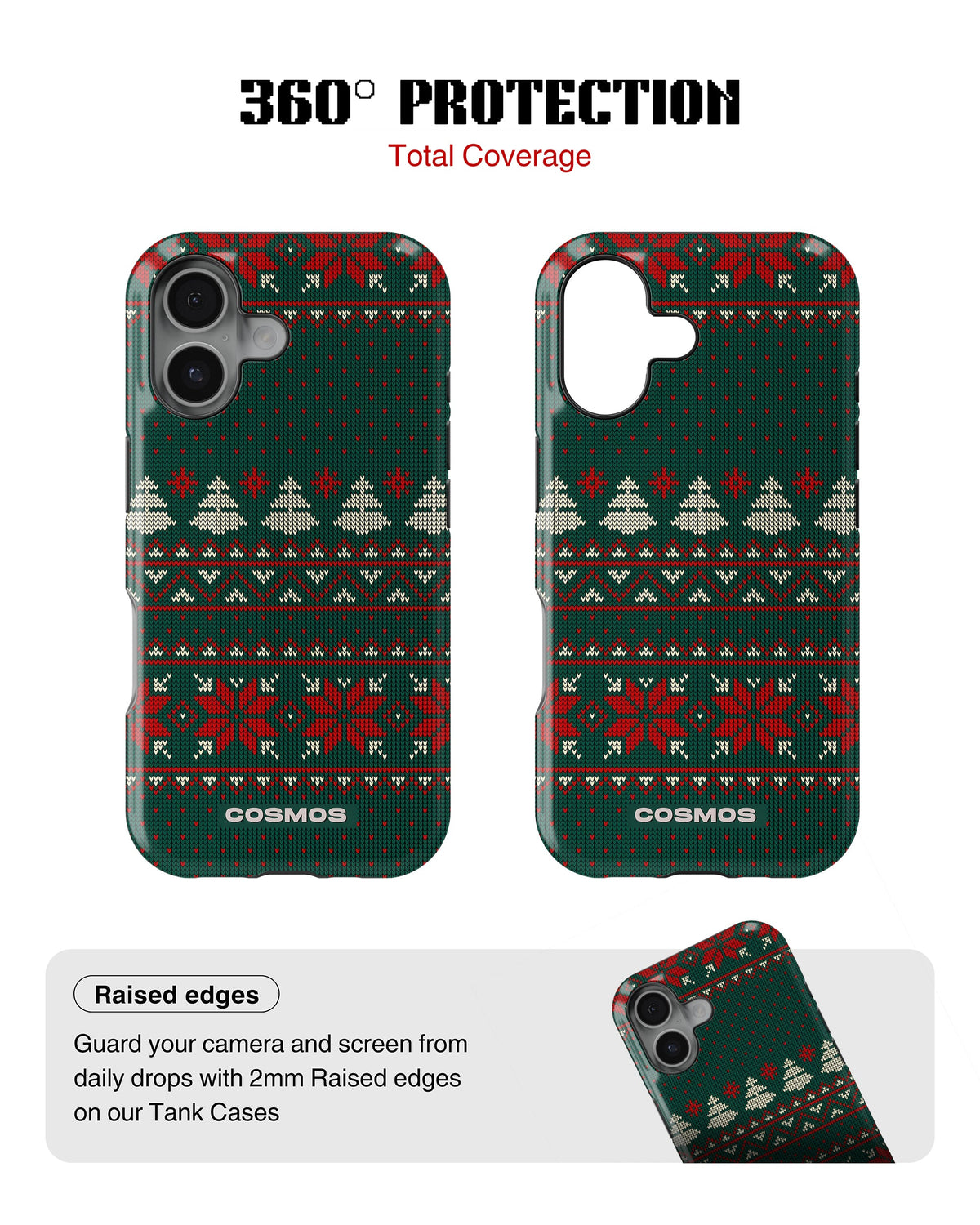 iPhone 16 Tank Case | Textures (Evergreen Knit)
