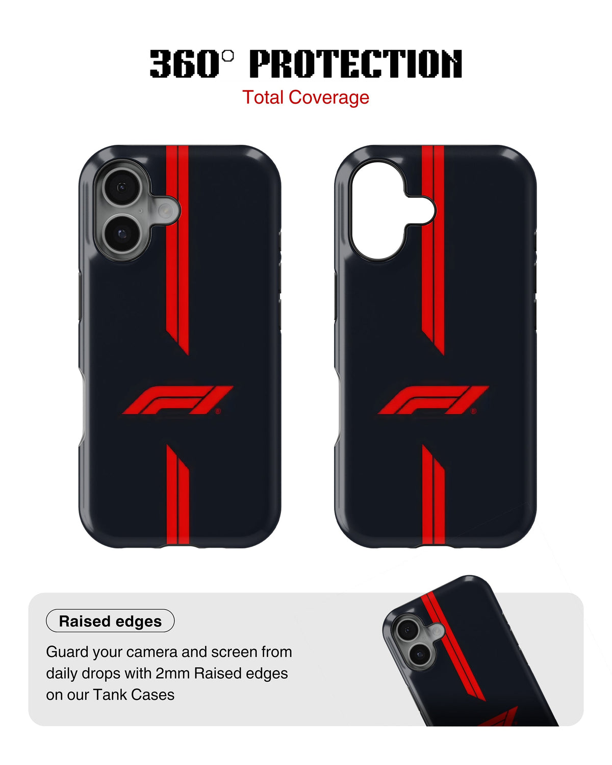 iPhone 16 Plus Tank Case | Formula 1 (F1 Grid)