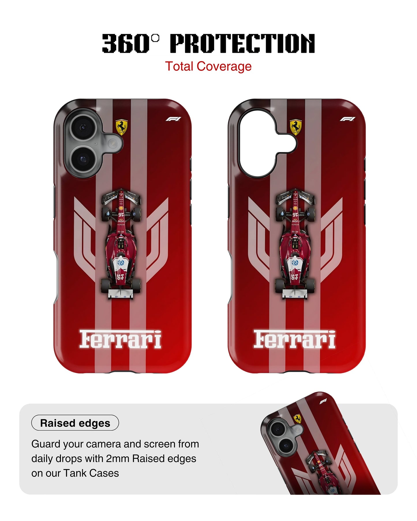 iPhone 16 Plus Tank Case | Formula 1 (Ferrari Classics)