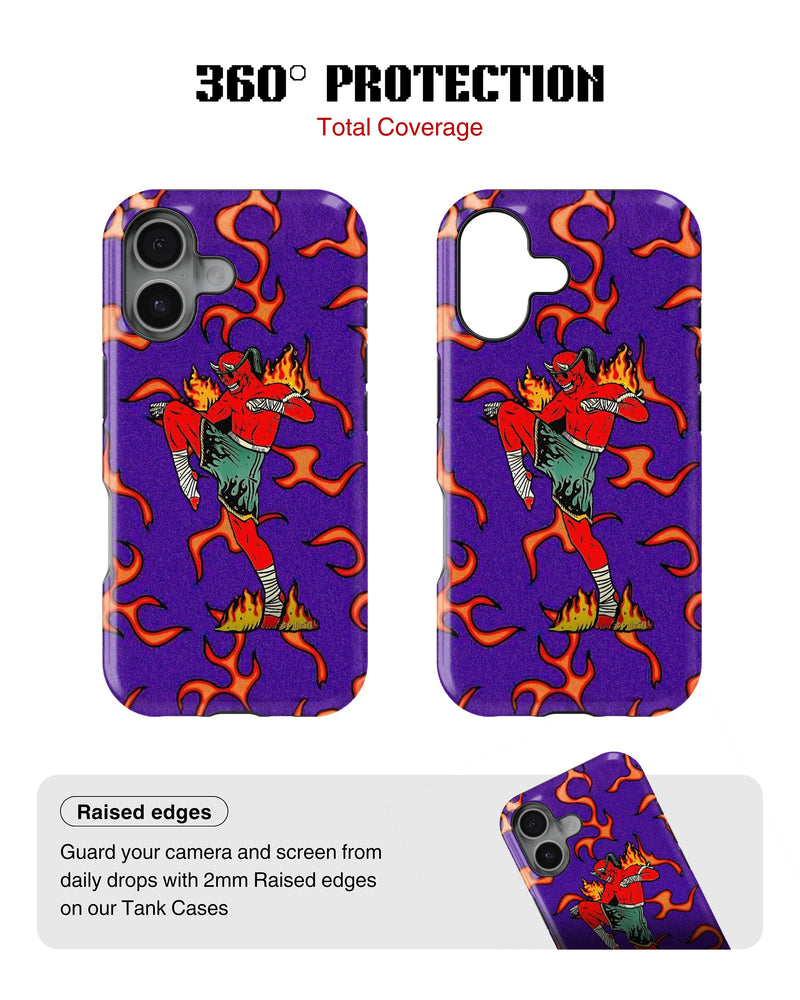 iPhone 16 Tank Case | Modernism (Fire Runner)