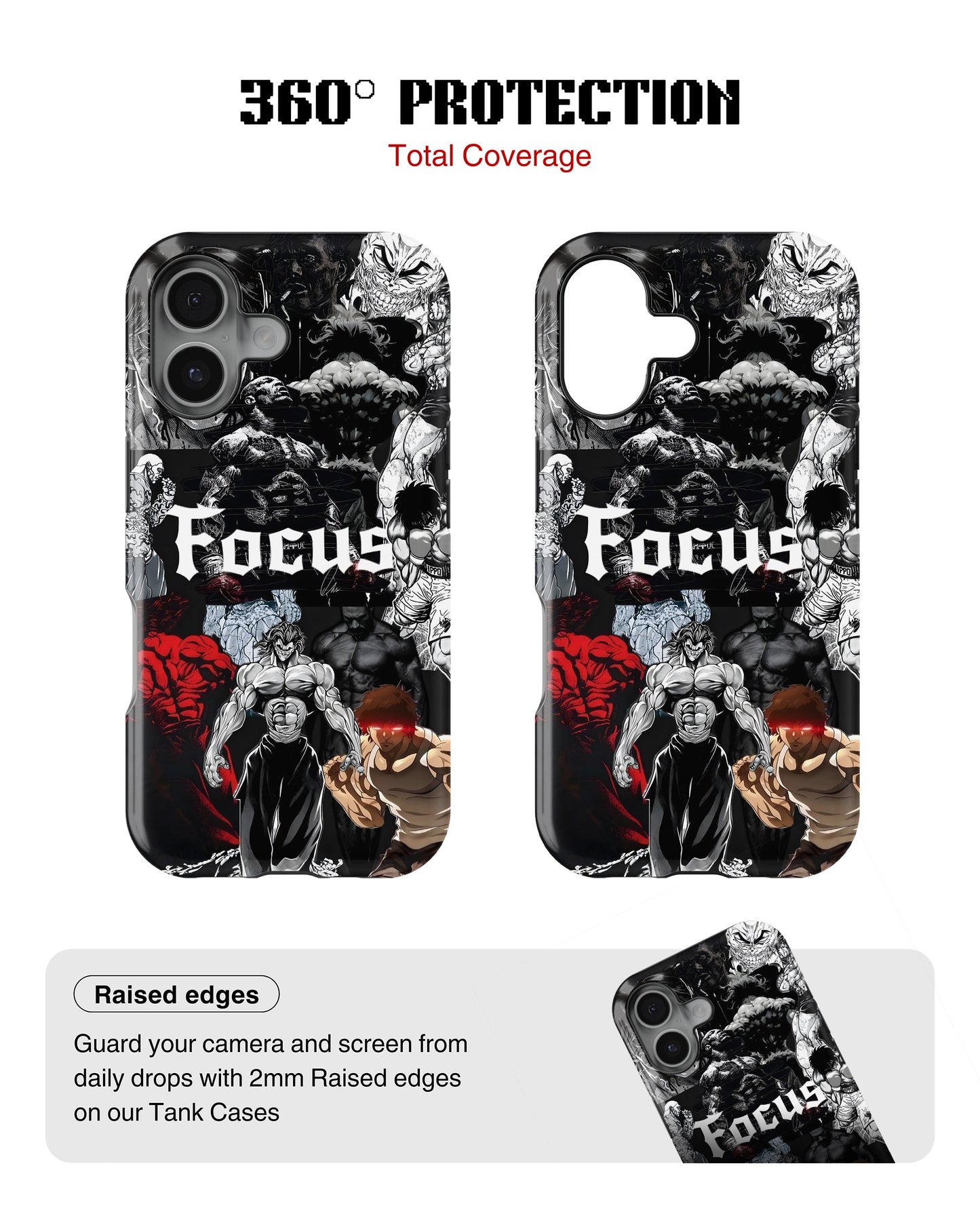 iPhone 16 Plus Tank Case | Anime (Focus Mode)