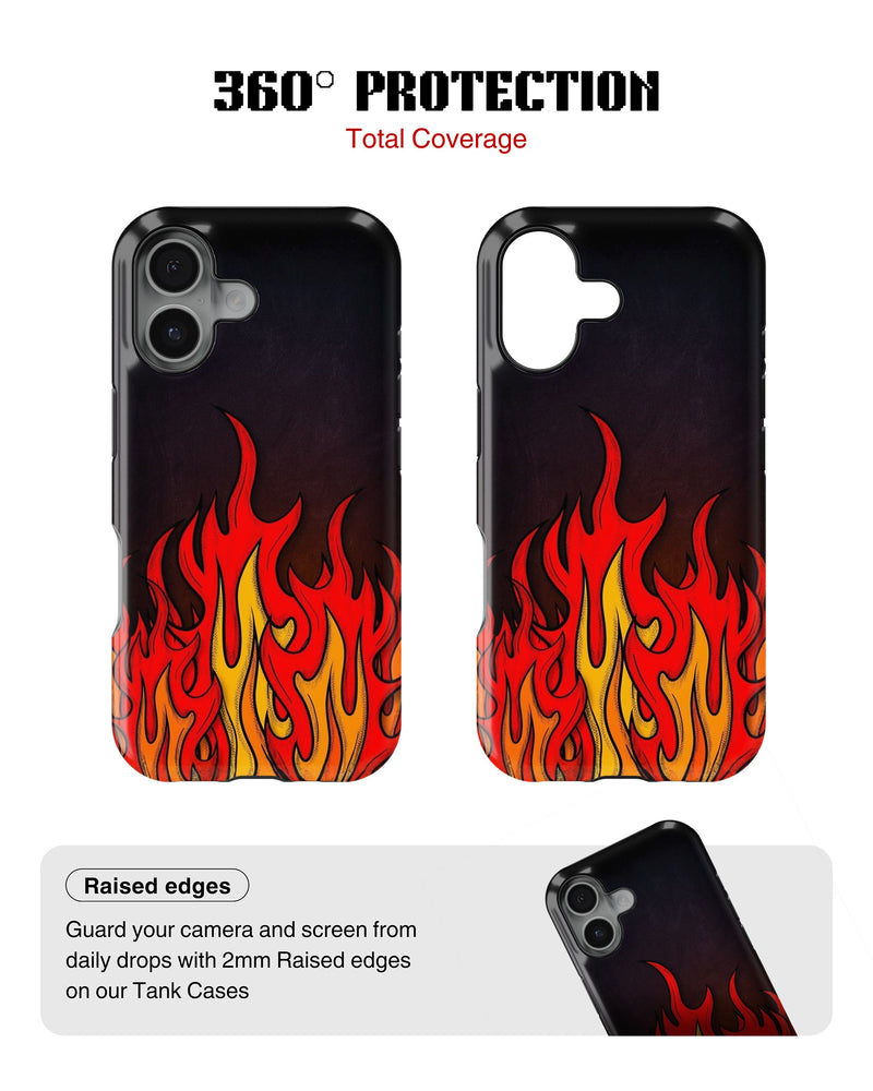 iPhone 16 Tank Case | Modernism (Hellfire)