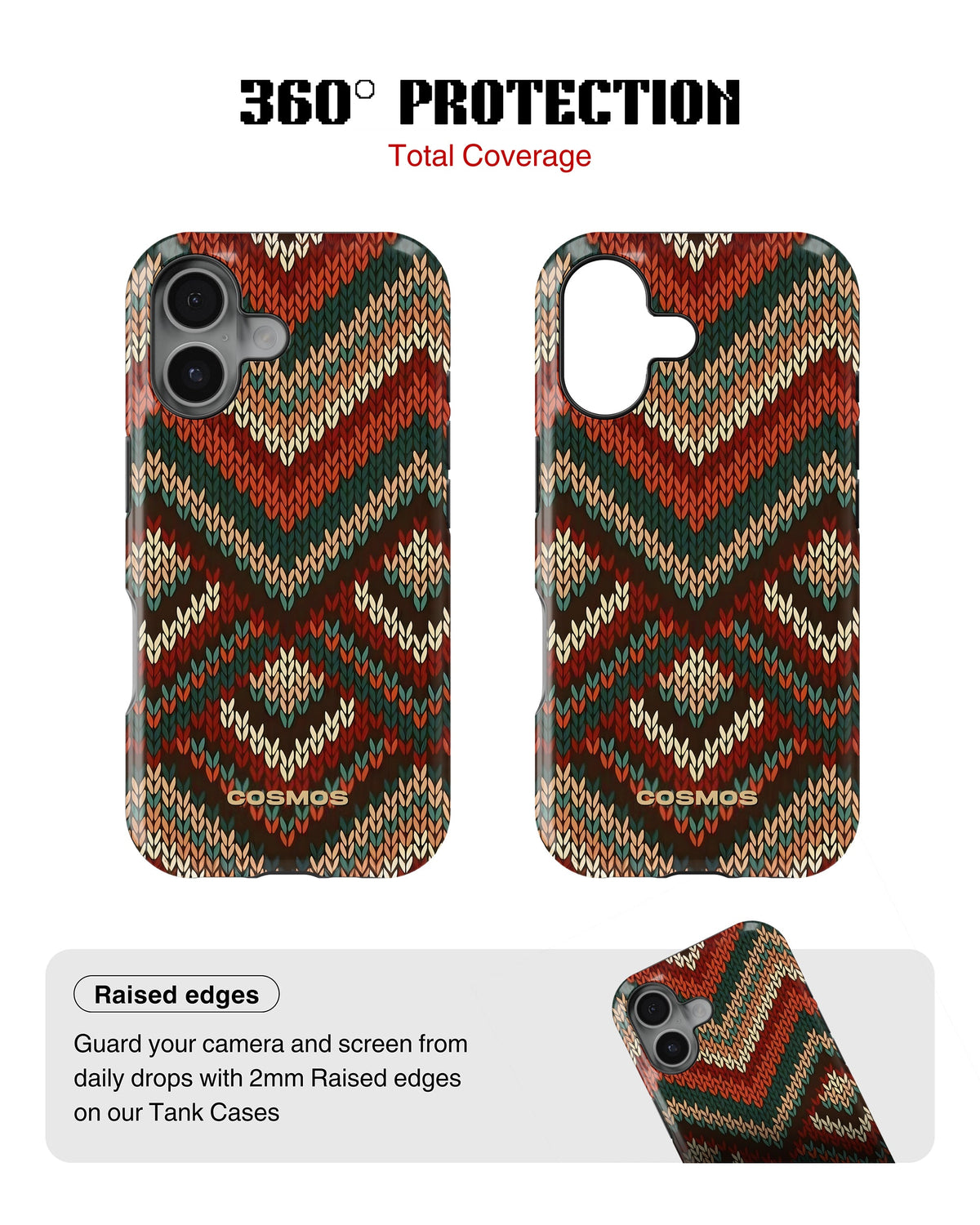 iPhone 16 Tank Case | Textures (Heritage Knit)