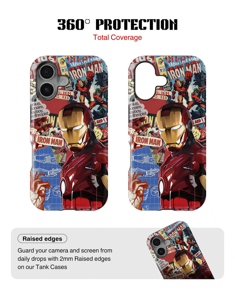 iPhone 16 Plus Tank Case | Superhero (IronMan Originals)